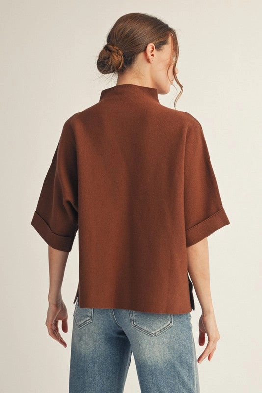 Comfortable Layer Better Than Basic Sweater in Brown