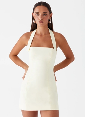 Modern Form Shared Moment Bianca Halter Dress - Yellow