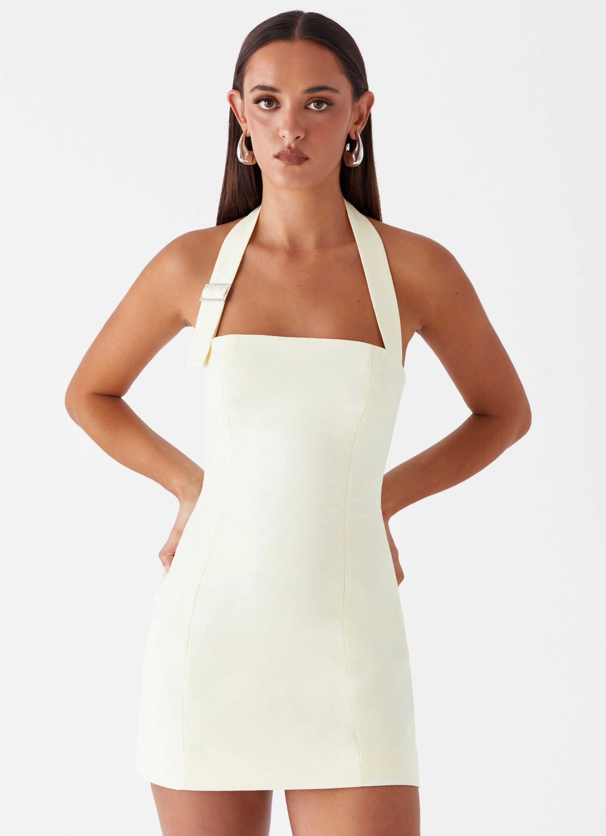 Modern Form Shared Moment Bianca Halter Dress - Yellow