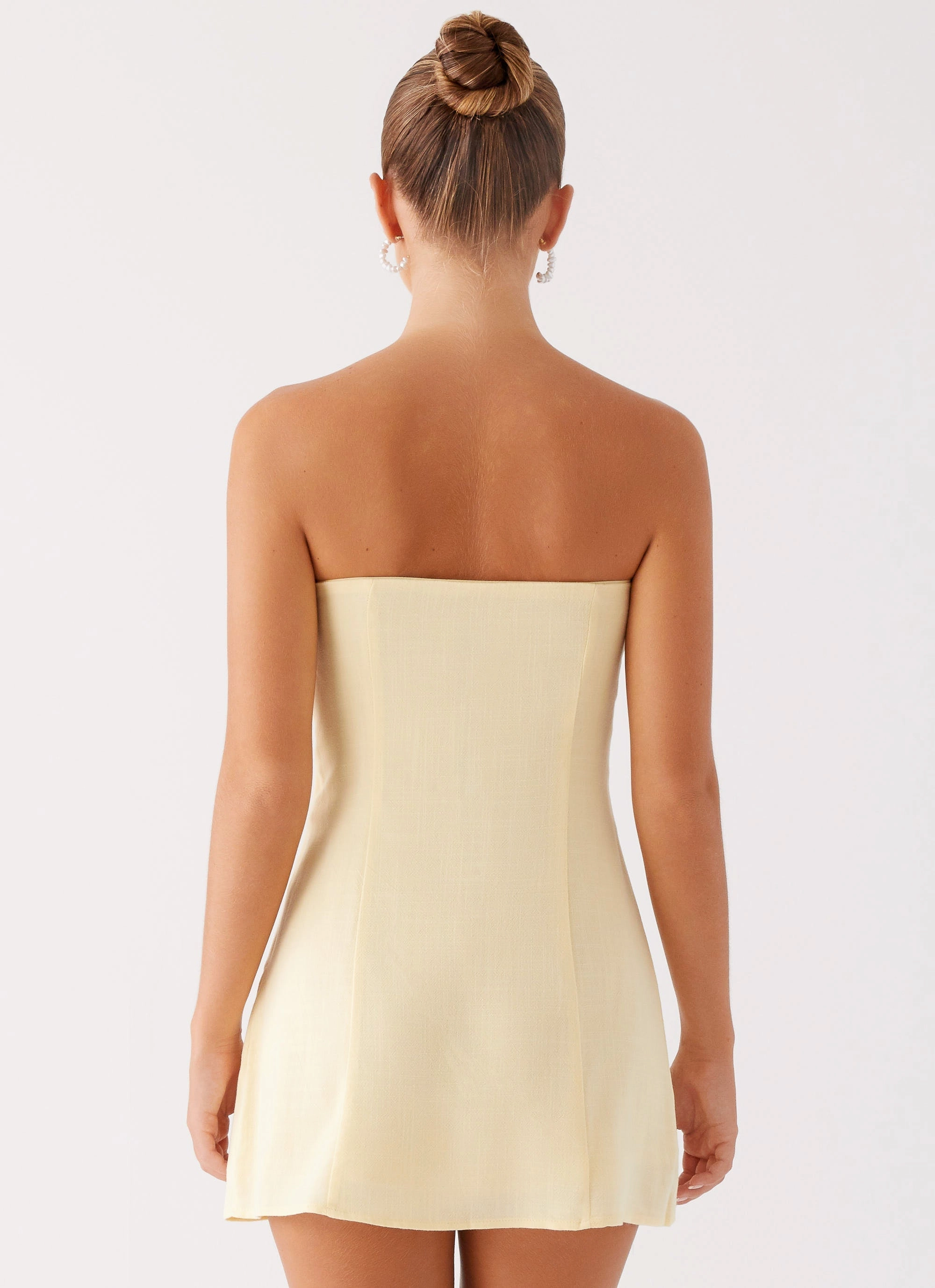Holiday Wear Beauty Zone Bindi Mini Dress - Yellow