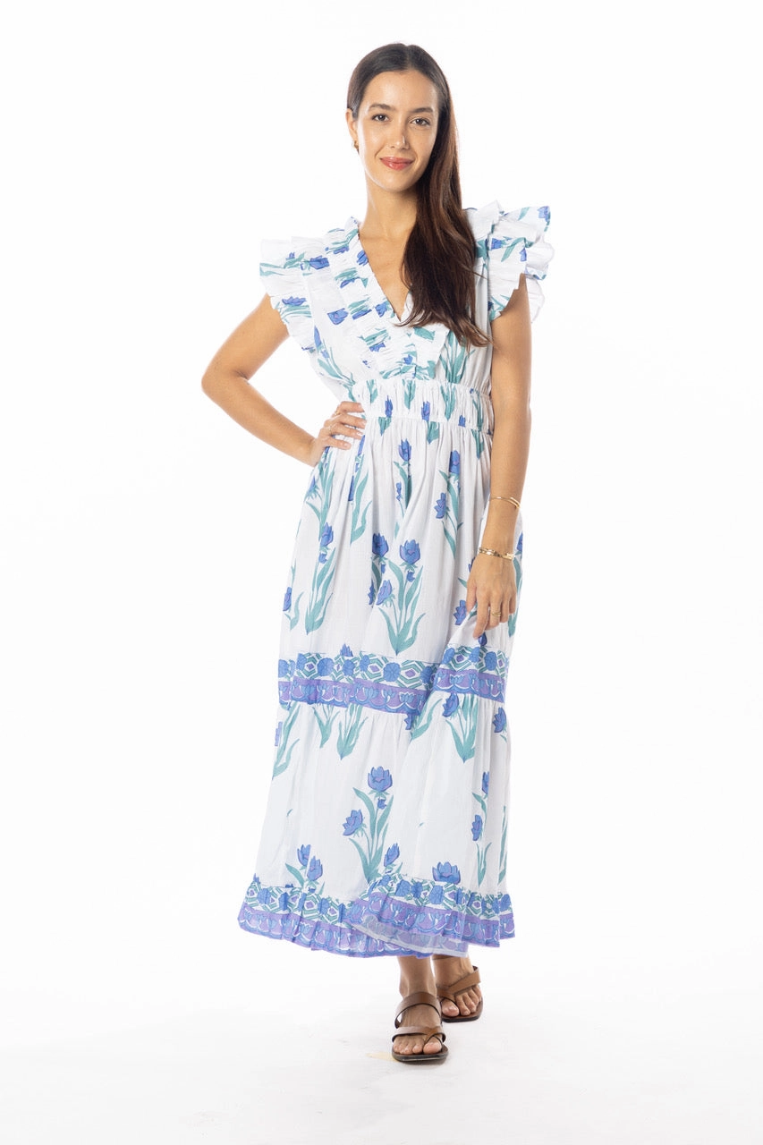 Playful Cut Pure Shape Bindu Cora Dress Violet Jasmin