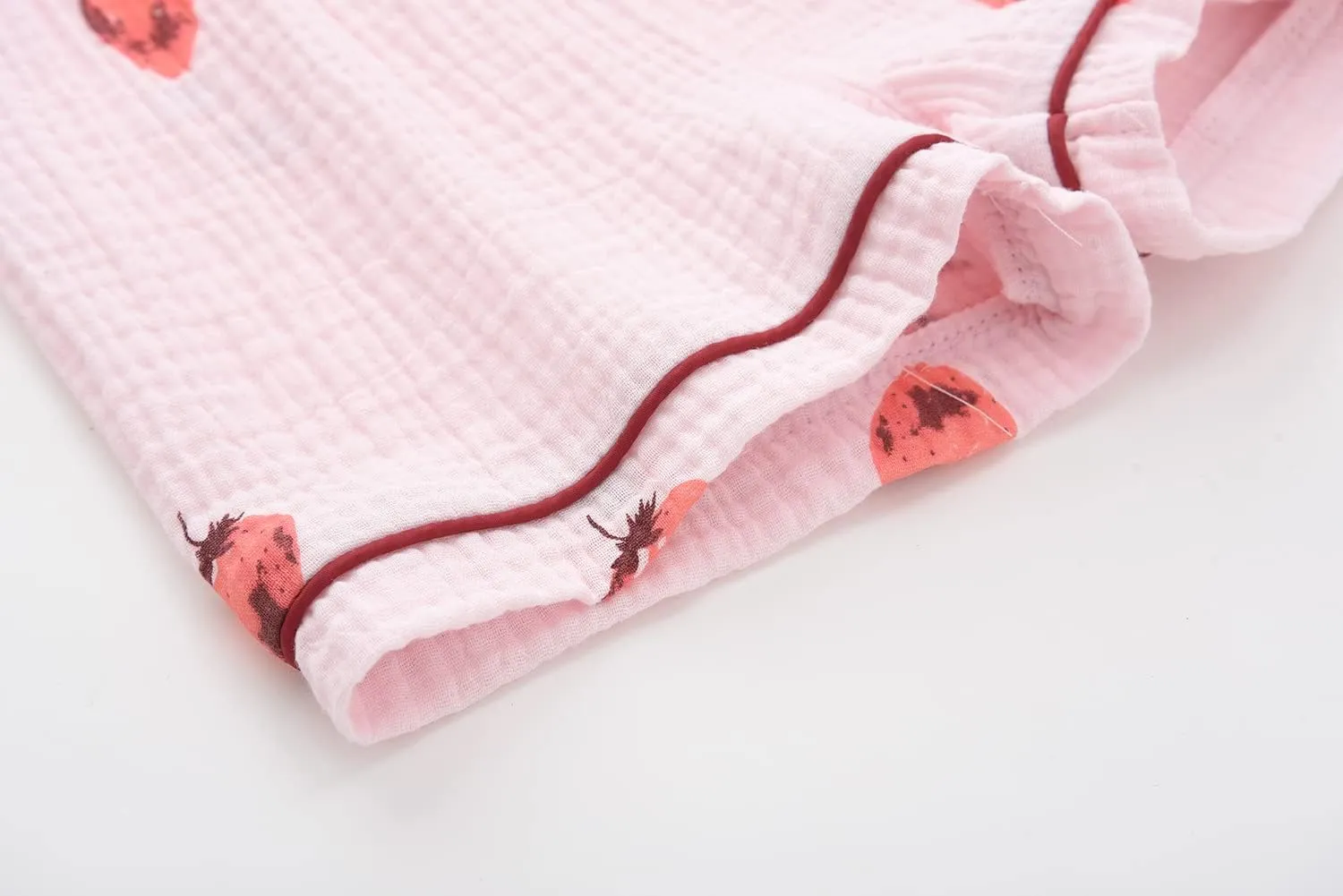 BINIDUCKLING Toddler Button Up Pajamas Summer Pjs for Girls Boys 18 Months - 12 Years
