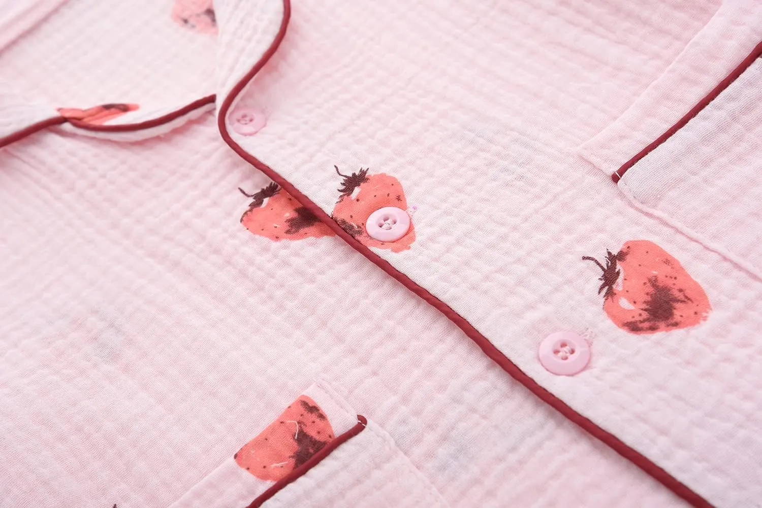 BINIDUCKLING Toddler Button Up Pajamas Summer Pjs for Girls Boys 18 Months - 12 Years