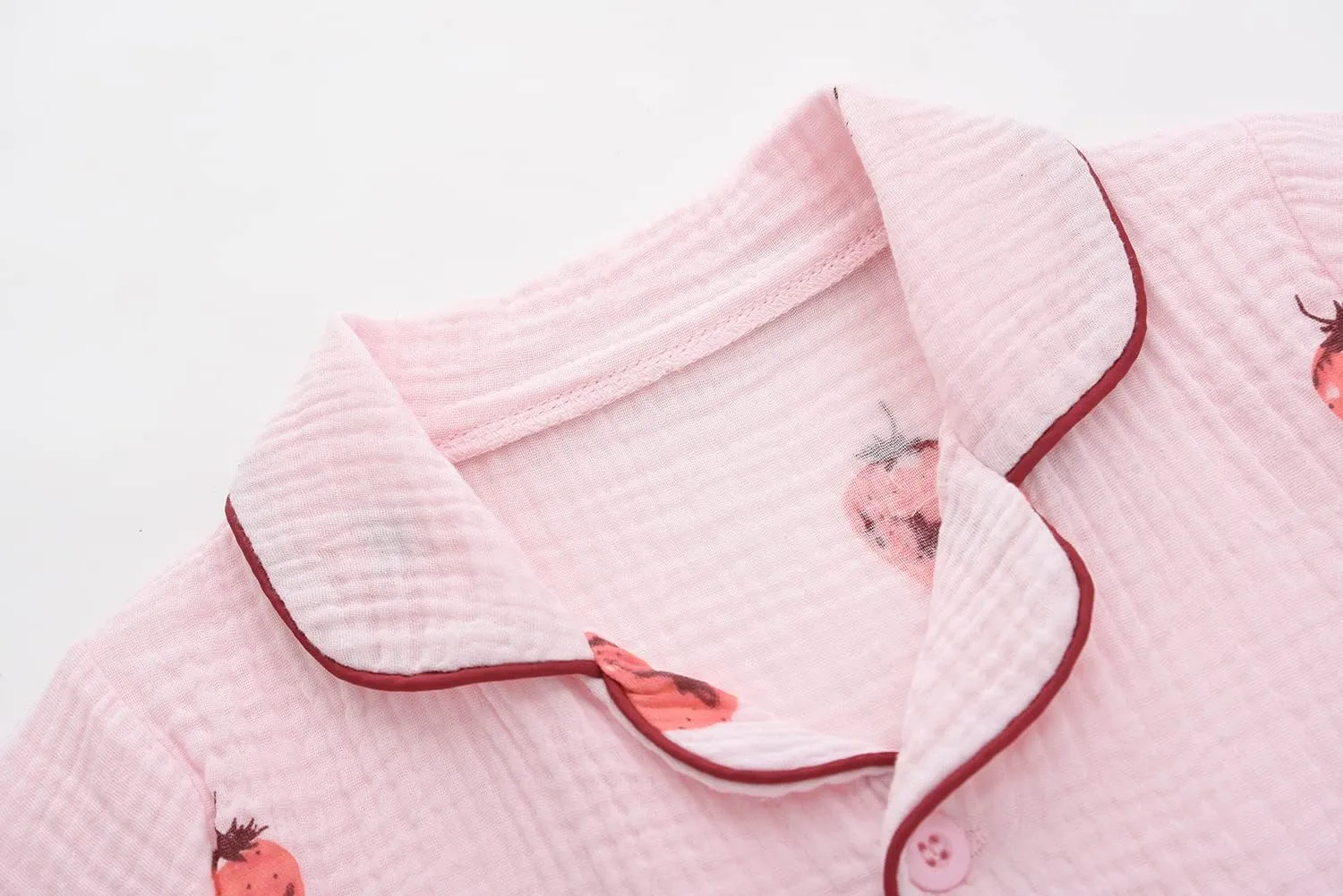 BINIDUCKLING Toddler Button Up Pajamas Summer Pjs for Girls Boys 18 Months - 12 Years