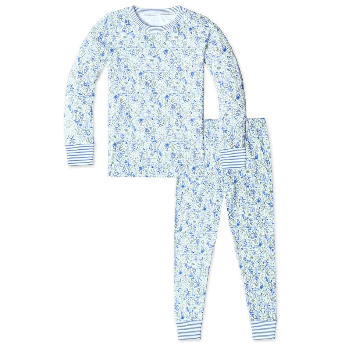 Birth Flowers Two Piece Kids Pajamas