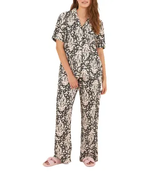 Black Boho Shirt Pajamas