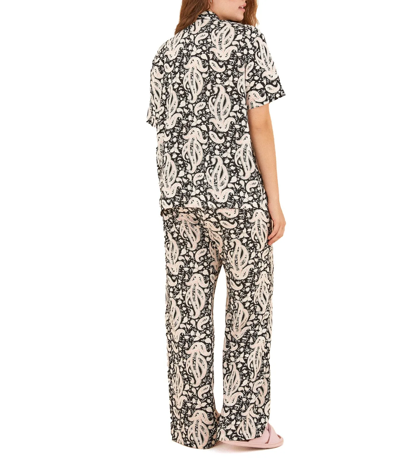 Black Boho Shirt Pajamas