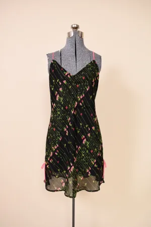 Black Sheer Rose Nightgown By Josie