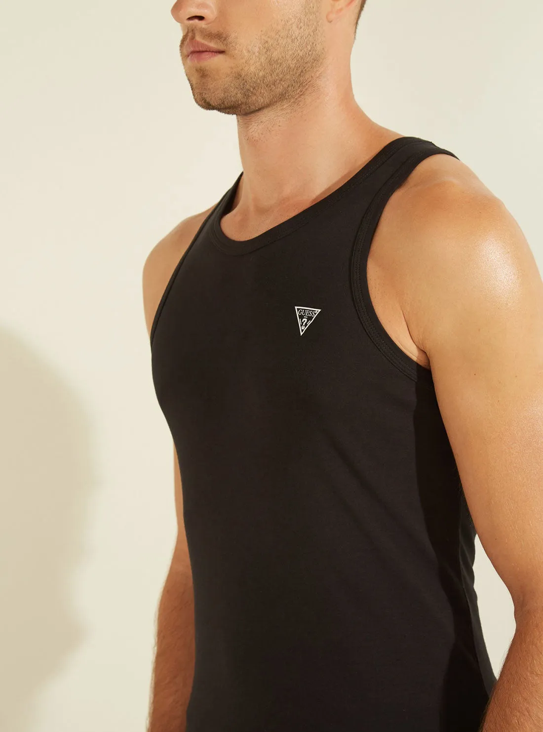 Black Sleeveless Tank Top
