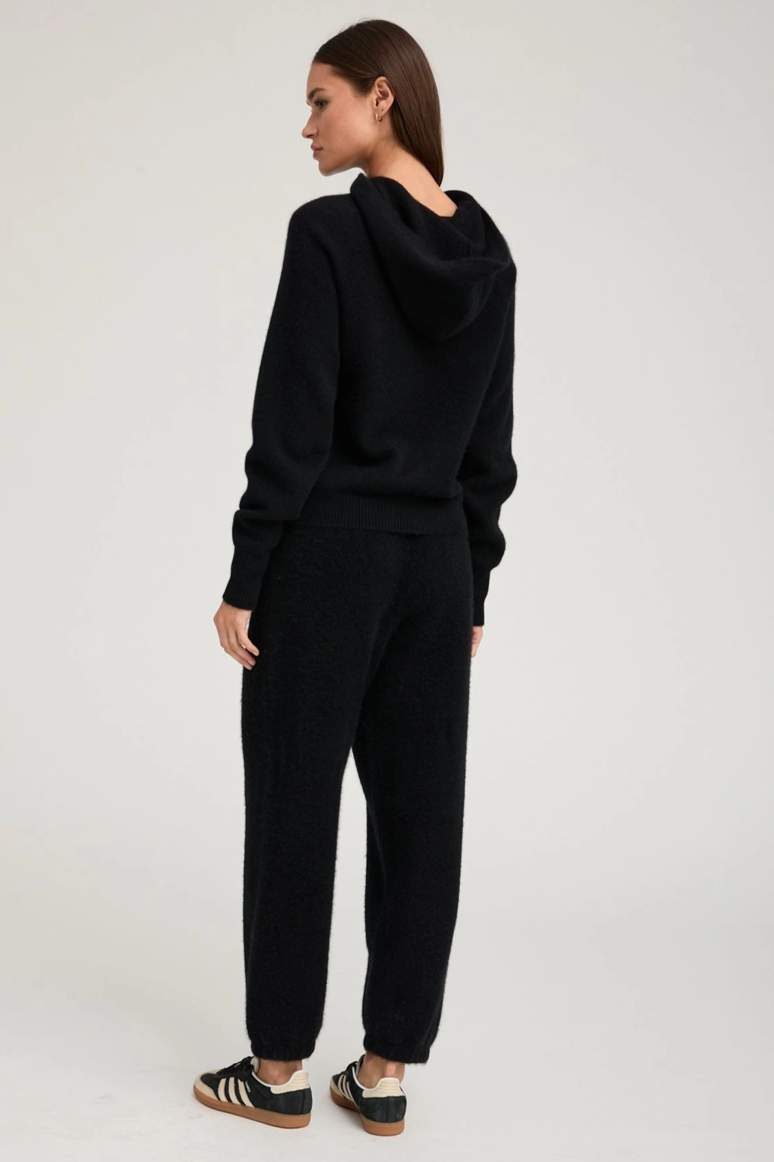 Black Cashmere Sweatpants Full Flex Adaptable Style