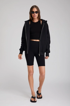 Black City Biker Shorts men's option sequined details
