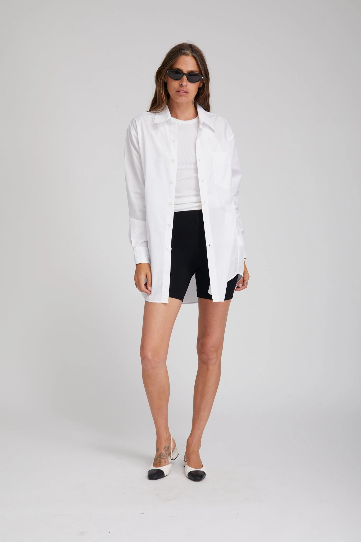 Bootcut style Black City Jersey Bike Shorts