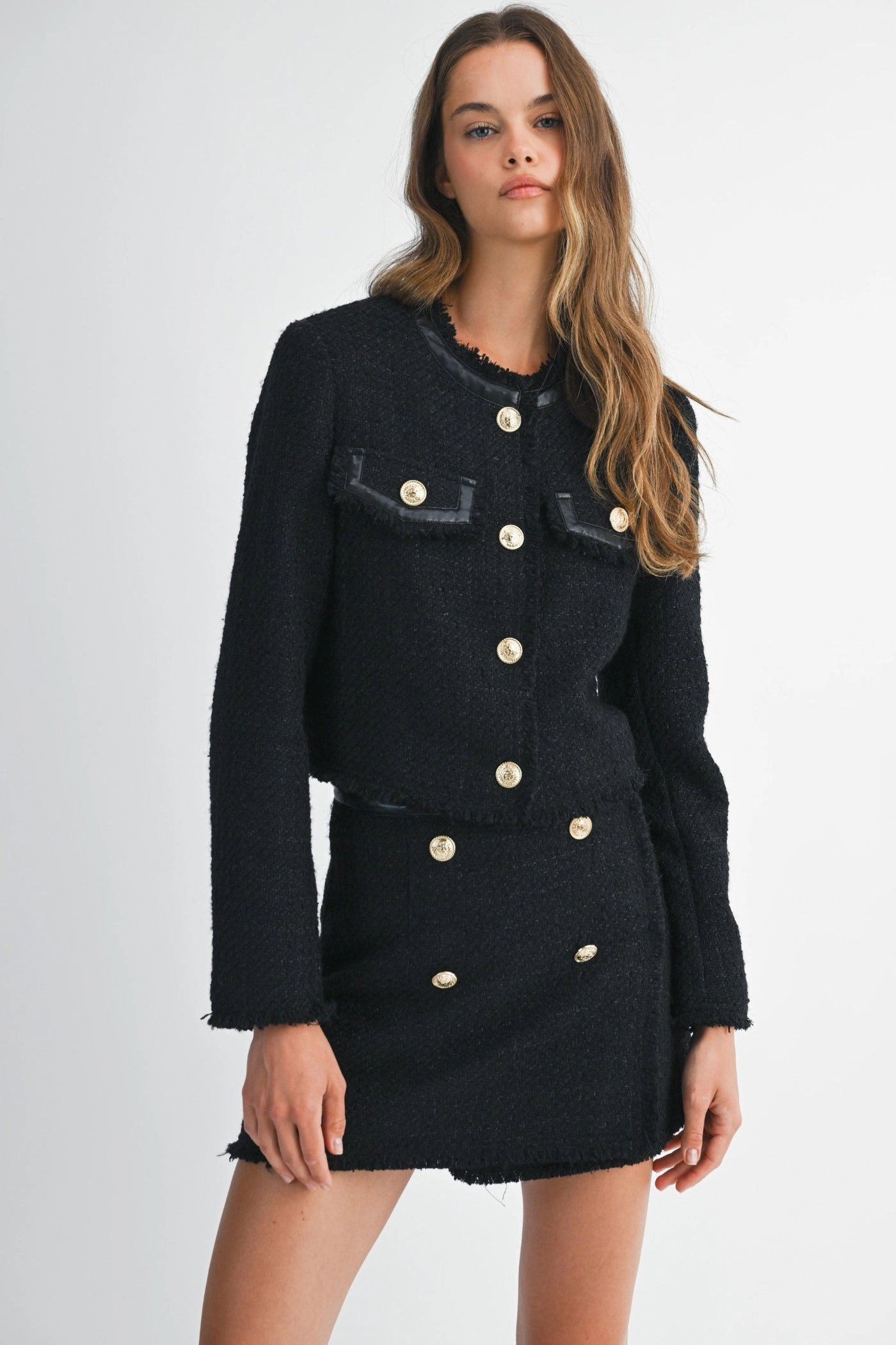 Bold Statement BLAIR TWEED MINI SKIRT