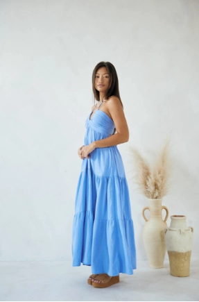 Versatile Style Wear Blanco By Nature Crochet Maxi Dress