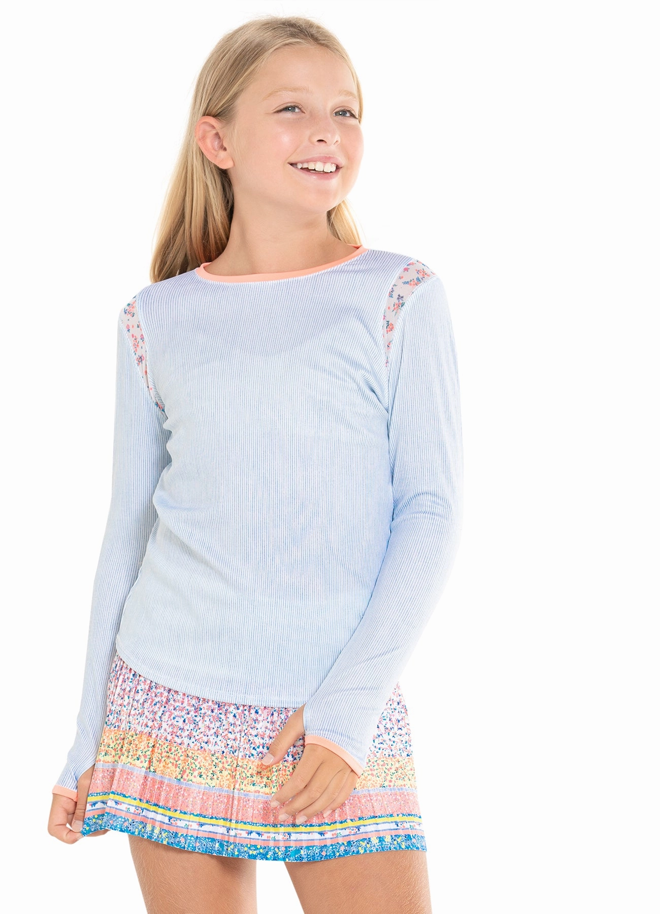 Heather Effect Finish Blossom Long Sleeve