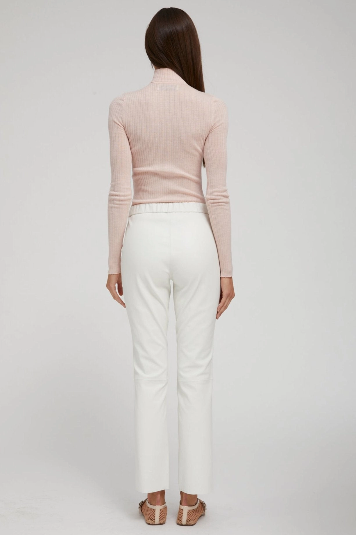 UltraSoft Blend Formal top Blush Cashmere Mock Neck