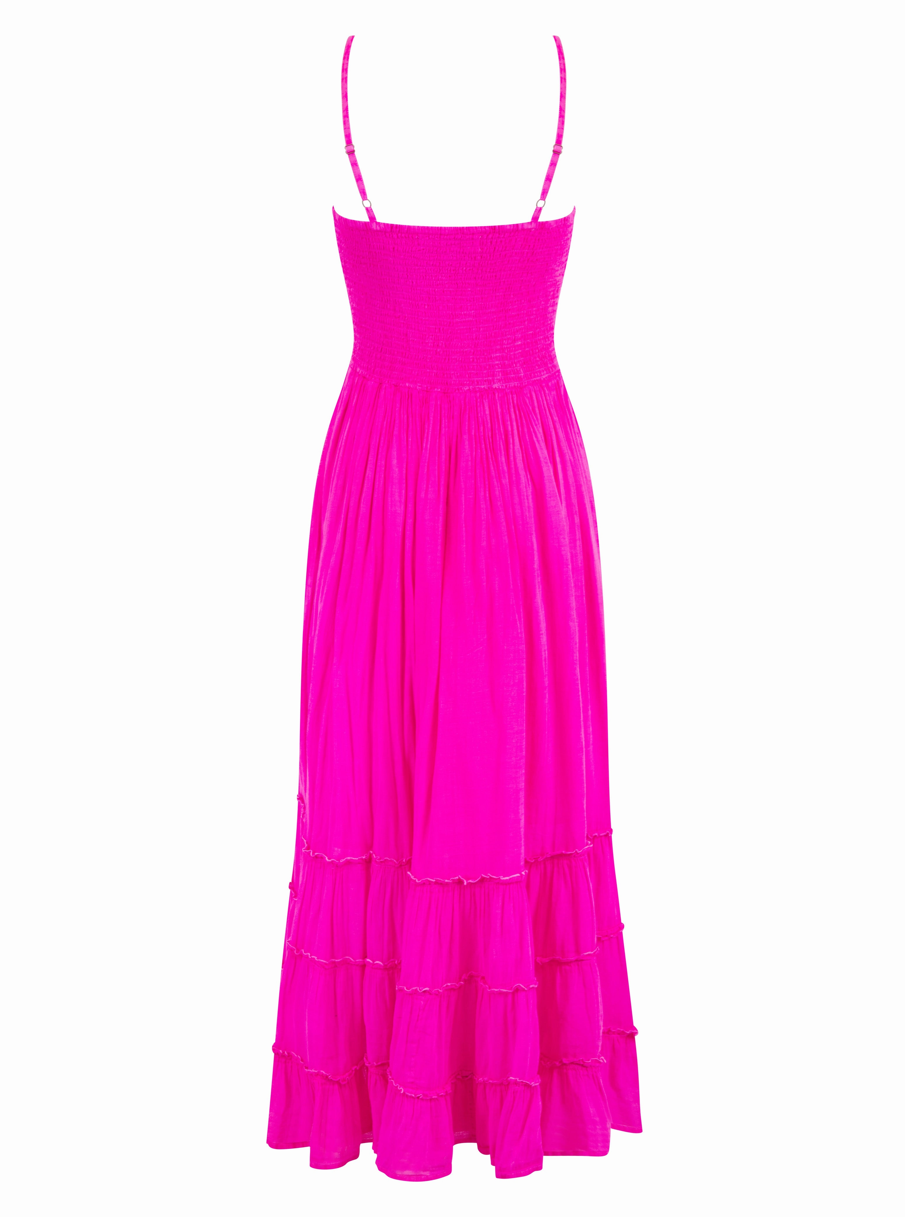 Boheme Dress Fuchsia Mood Casual Brunch Fit