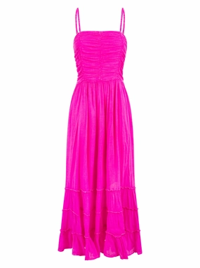 Boheme Dress Fuchsia Fit Mood Casual event dress
