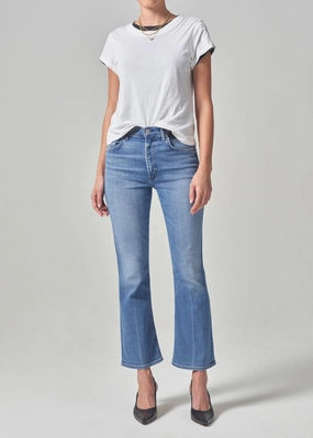 Isola Mid Rise Cropped Boot in Splendor Responsible Denim Production