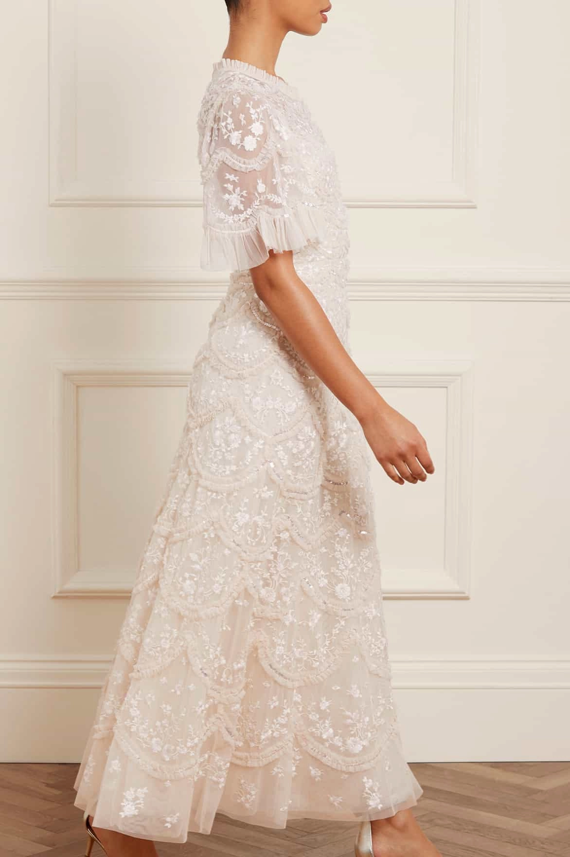 Lily Bloom Ankle Gown Relaxed work dress Calm Texture