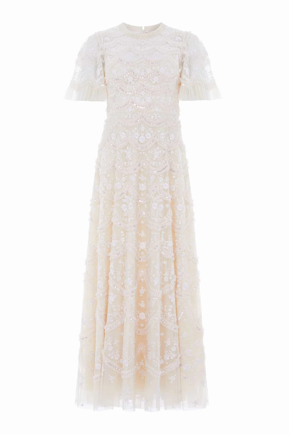 Lily Bloom Ankle Gown Neutral-Shade