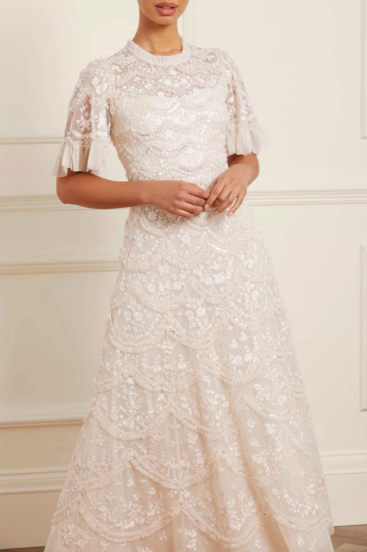 Evening Chic Lily Bloom Ankle Gown