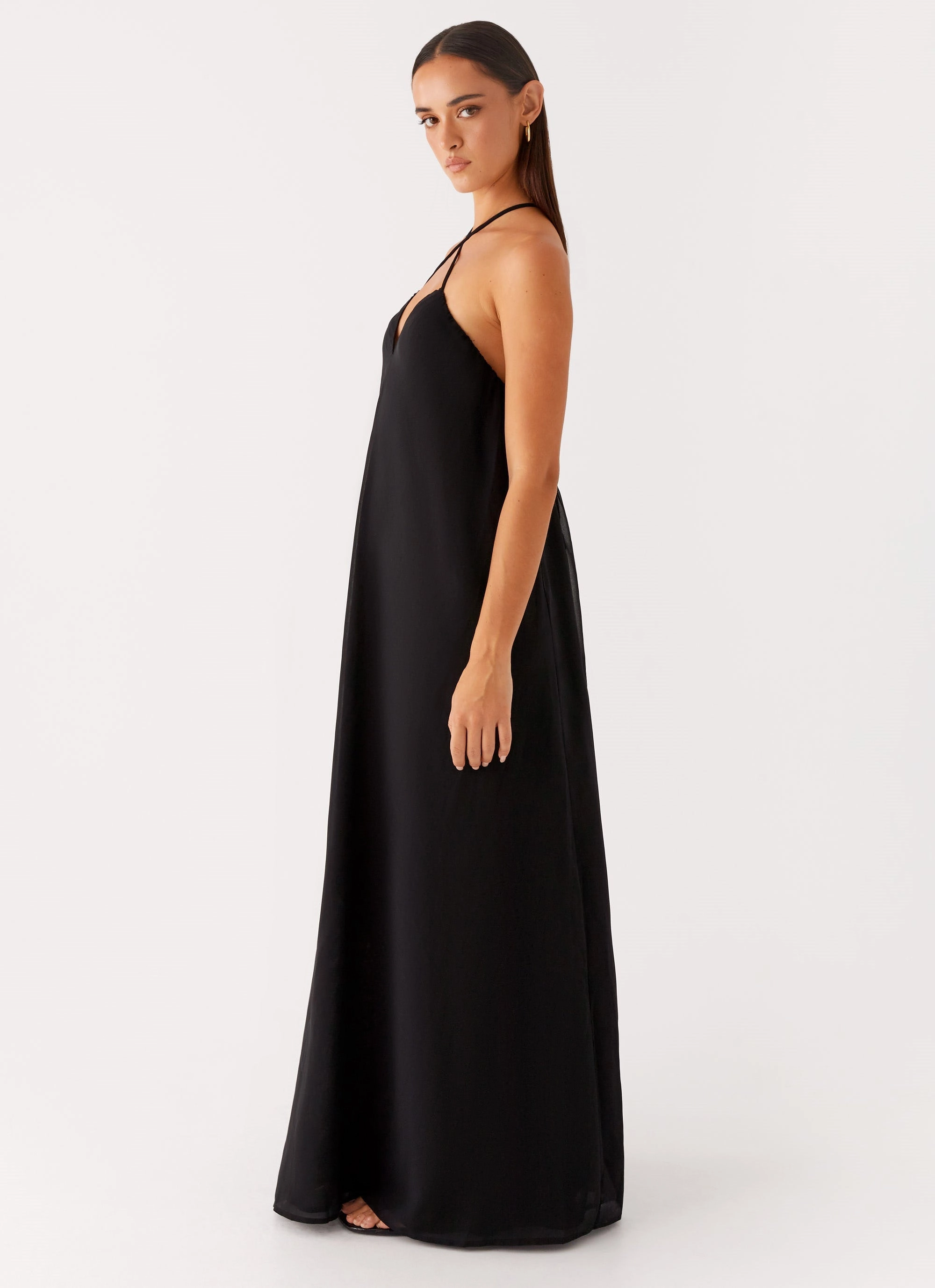 Upgrade-Option Trendy Fit Look Saba Maxi Dress - Black