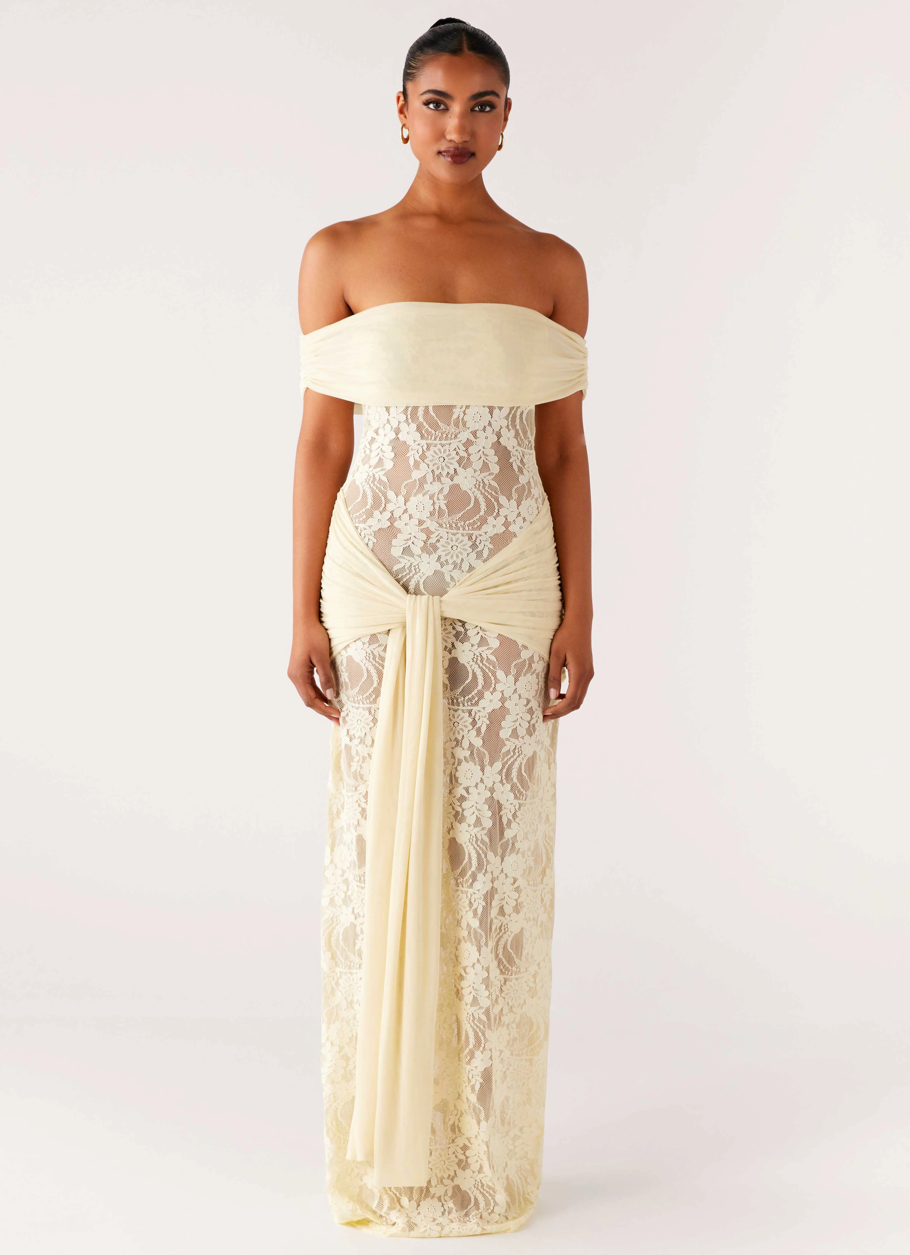 Year Round Editors-Pick Gracie Twist Maxi Dress - Yellow