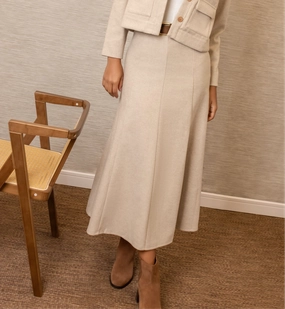 Lainey Panel Maxi | Beige Bold Look