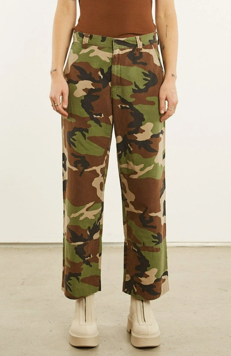 WaterRepellentCoating Camouflage Slash Pocket Trousers