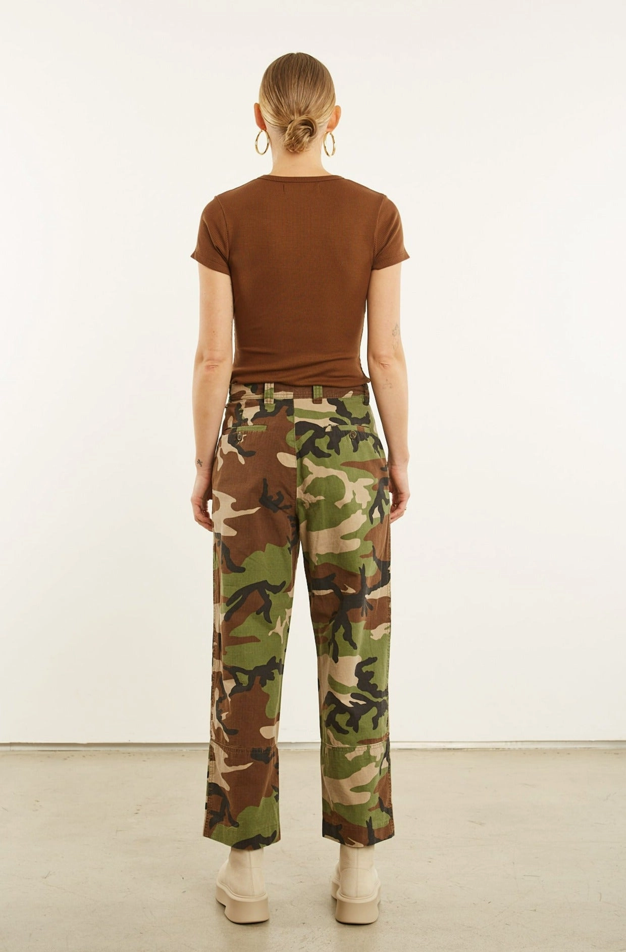 Comfort Fit Wear Camouflage Slash Pocket Trousers