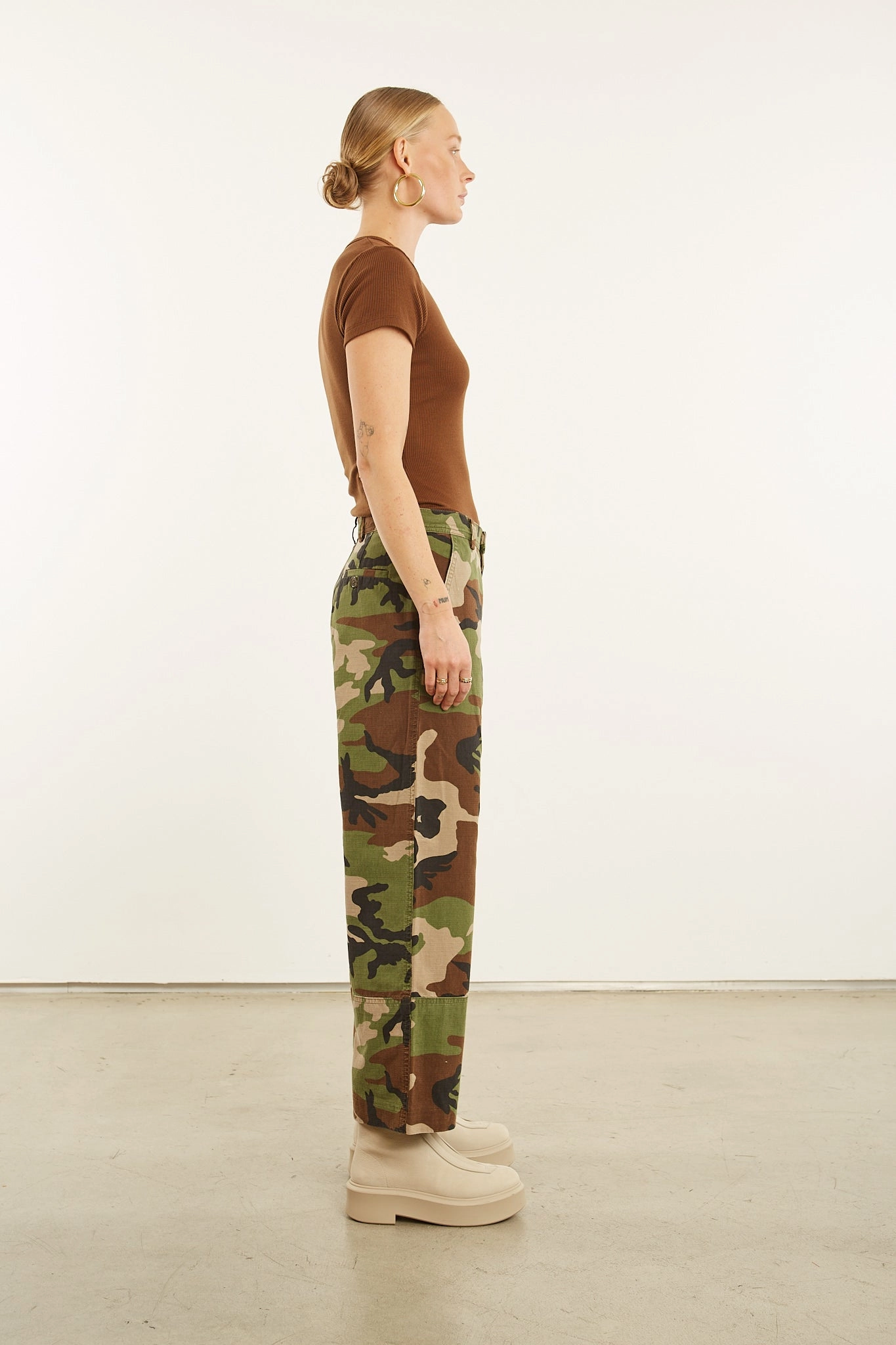 Camouflage Slash Pocket Trousers Quick Flex
