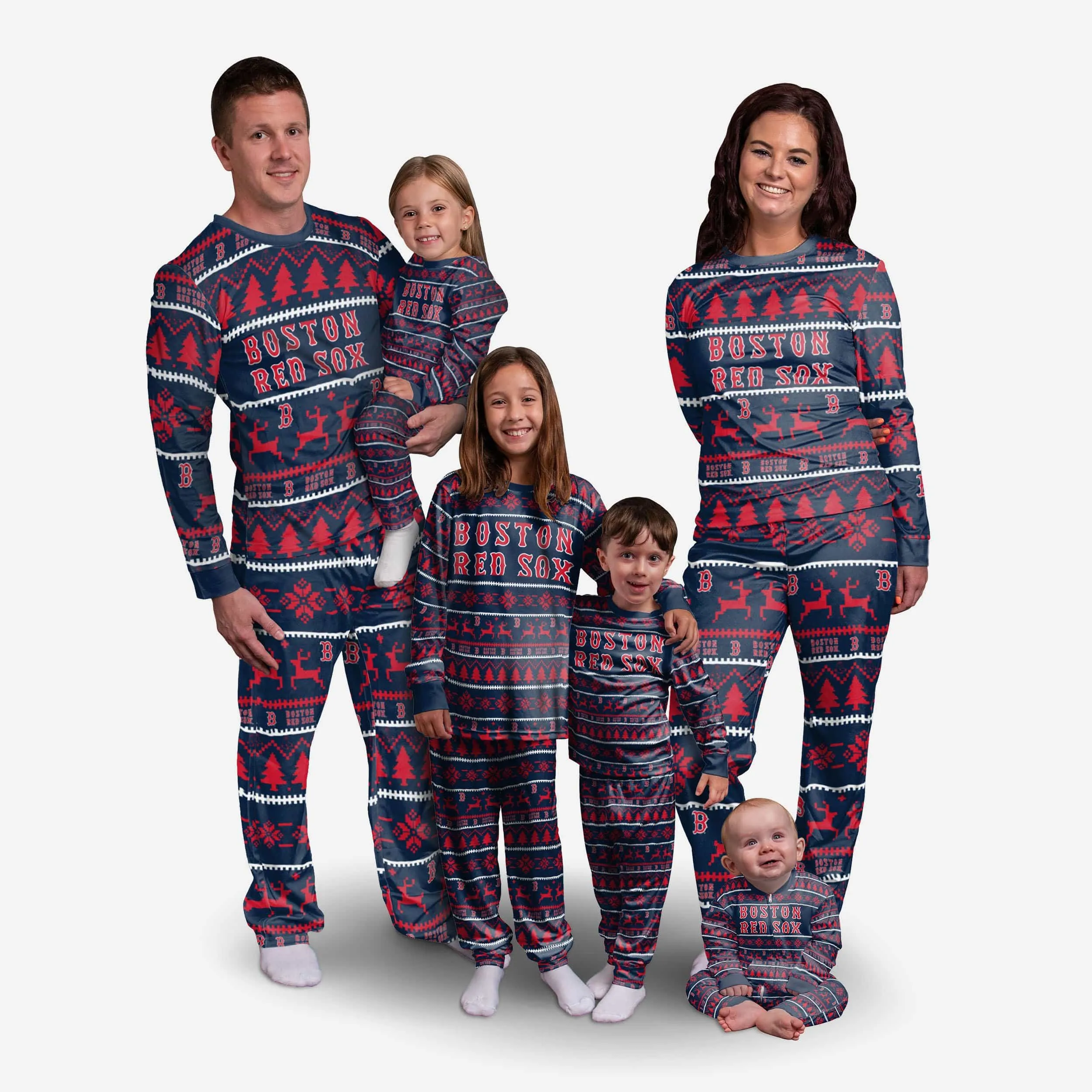 Boston Red Sox Family Holiday Pajamas