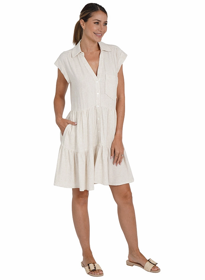 Sophisticated and Relaxed Karla Dress Natural