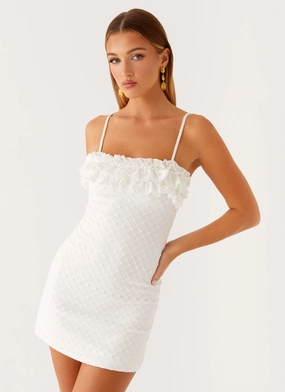 Bowden Mini Dress - Ivory Fall Go Breathable Wearable