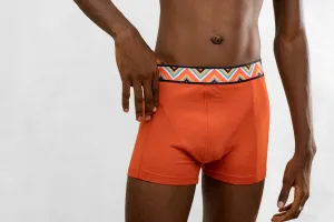 Boxer Briefs with Colorful Afro-Inspired Waistband - Moisture-Wicking Comfort