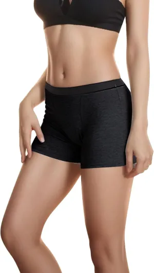 Boy Shorts Underwear for Women High Waisted Cotton Breathable Soft Briefs Comfortable Stretch Solid Color Lightweight Briefs