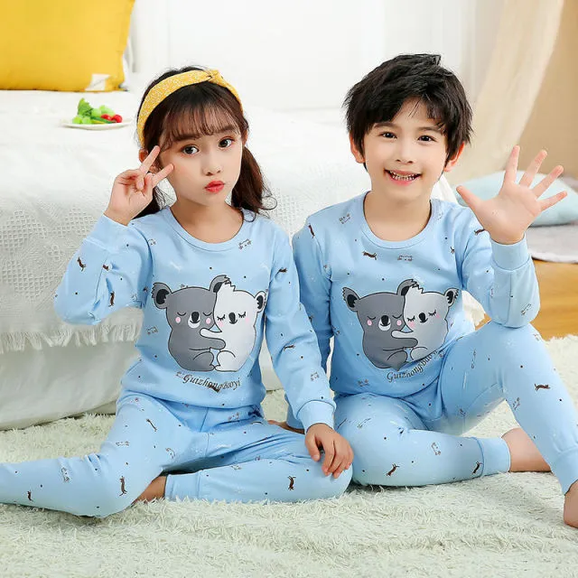 Boys  and Girls Cotton Pajamas Set