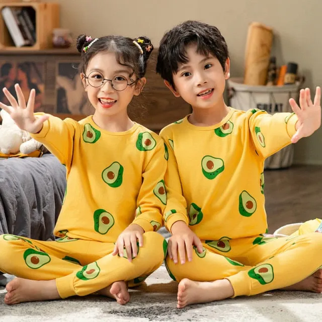 Boys  and Girls Cotton Pajamas Set