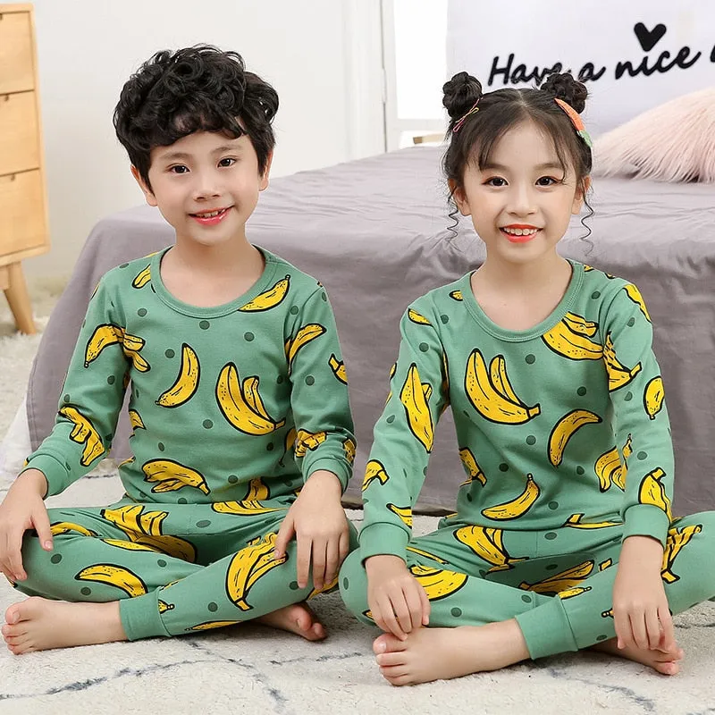 Boys  and Girls Cotton Pajamas Set