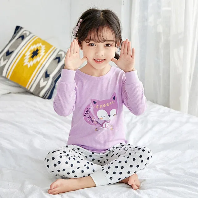 Boys  and Girls Cotton Pajamas Set
