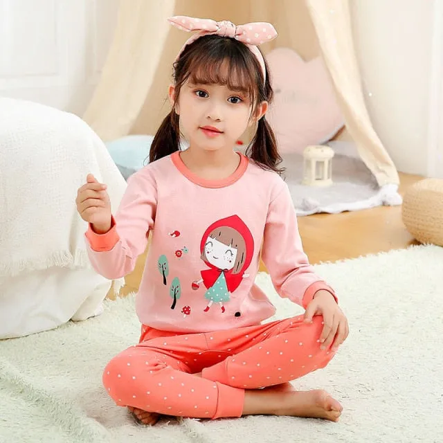 Boys  and Girls Cotton Pajamas Set