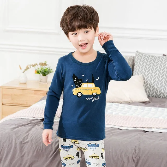 Boys  and Girls Cotton Pajamas Set