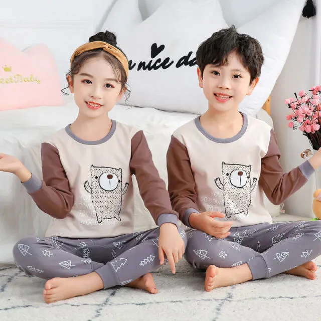 Boys  and Girls Cotton Pajamas Set