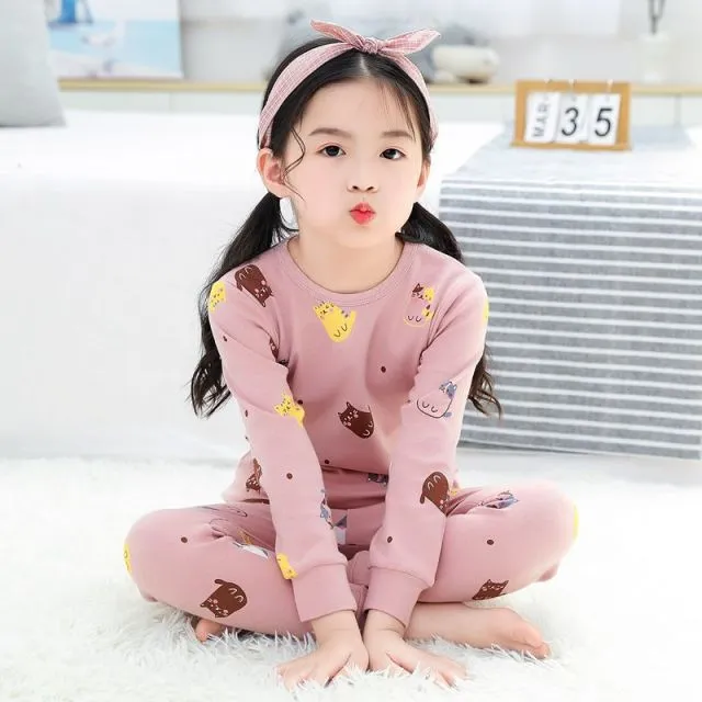 Boys  and Girls Cotton Pajamas Set