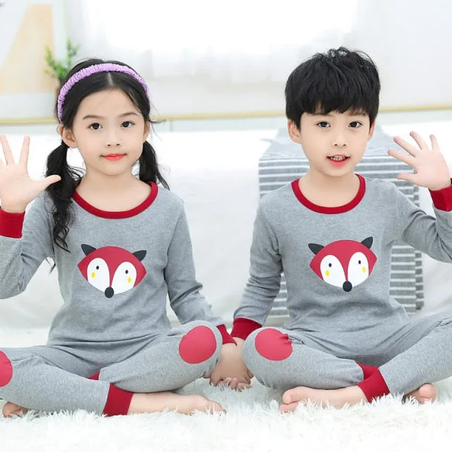 Boys  and Girls Cotton Pajamas Set