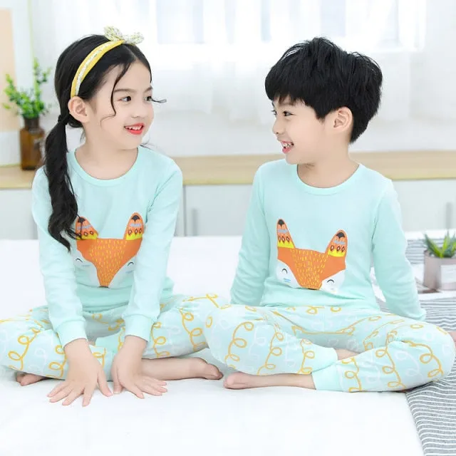 Boys  and Girls Cotton Pajamas Set