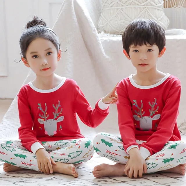Boys  and Girls Cotton Pajamas Set