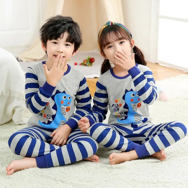 Boys  and Girls Cotton Pajamas Set