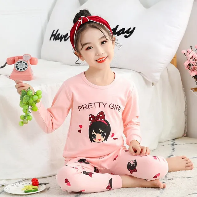 Boys  and Girls Cotton Pajamas Set